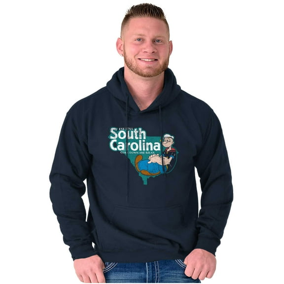 Popeye Relax in South Carolina SC Hoodie Sweatshirt Women Men Brisco Brands S