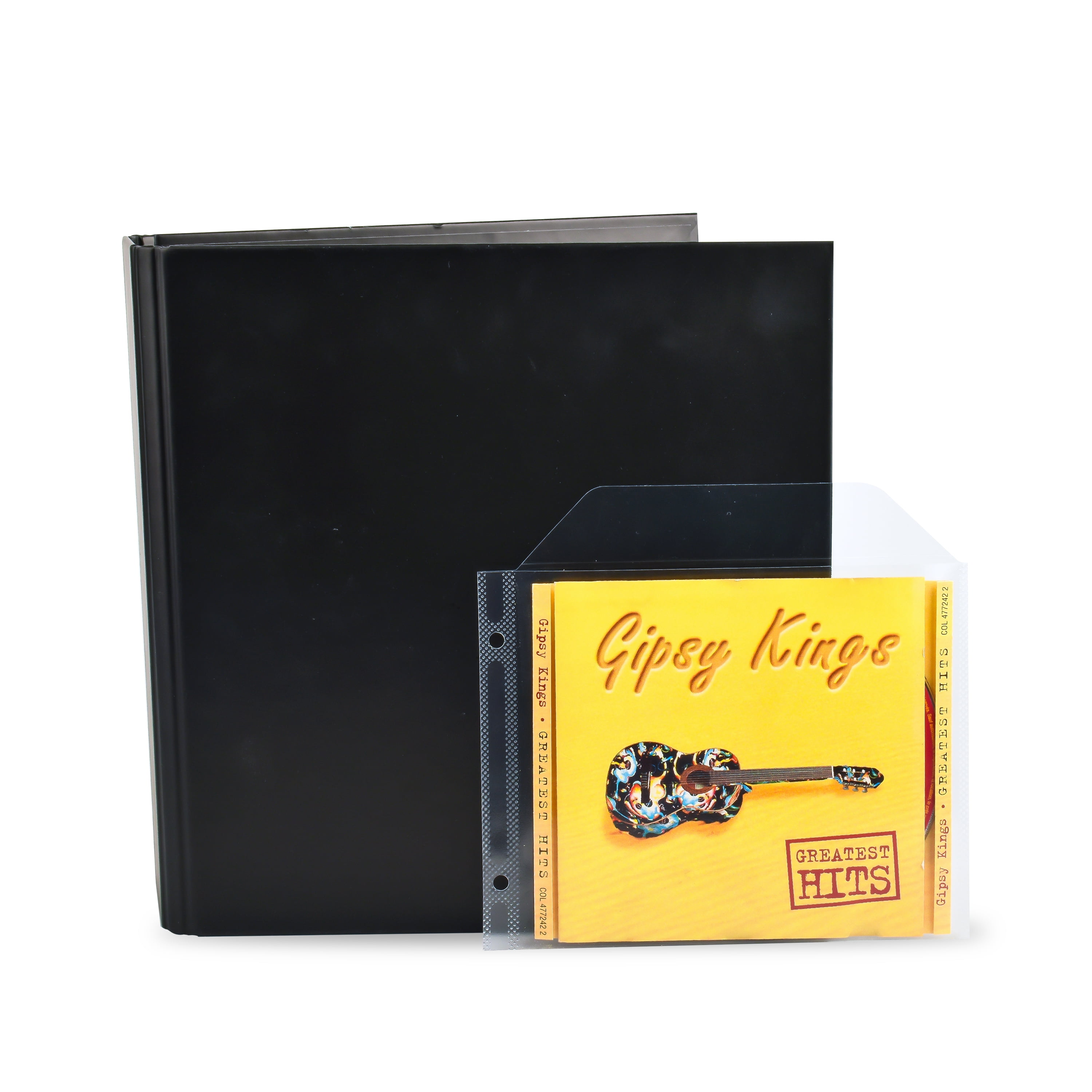 Djois® 2-Ring Black Media Binder for CD, Blu-Ray & DVD Storage Sleeves, 4-Pack