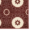 thumbnail image 3 of Linon Home Décor Prisma Area Rug Collection, Red and White, 2' x 3', 3 of 3