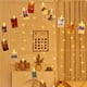 thumbnail image 4 of Guirnalda de luces LED con clip para fotos | Cortina de luces navideñas con 14 clips para dormitorio, fiestas y decoración de pared | Luces USB para interior y exterior con diseño de 200 x 150 cm, 4 of 6