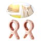 thumbnail image 2 of 3/6 pinzas para ropa, antideslizantes, multifuncionales, para tendedero (3 unidades, rosa), 2 of 3