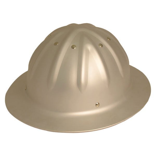 WoodlandPRO Full Brim Aluminum Hard Hat Traditional Unpainted