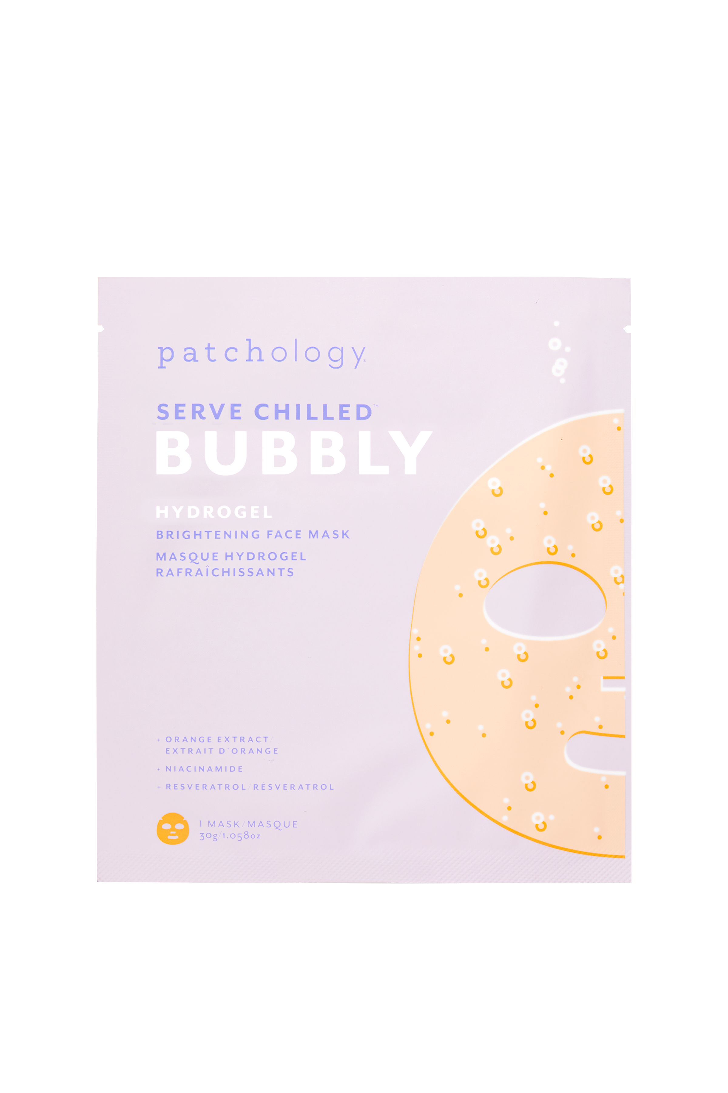Patchology Bubbly Brightening Hydrogel Mask - Single