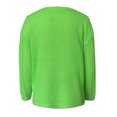 thumbnail image 3 of Fesfesfes Women Sweaters Casual Hollow Drawstring Sexy Off-the-shoulder Knitted Sweater Sale Tops on Clearance, 3 of 4
