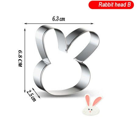 

Easter Egg Rabbit Mold Chocolate Mold DIY Cookies Baking Tray Pastry Fondant Cake Decoration Tools S