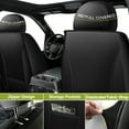 thumbnail image 4 of AOMSAZTO Car Seat Covers Front Seats,Premium Leather Driver Seat Protector,Luxury Automotive Interior Cushions Universal Fit for Most Cars,SUVs and Trucks(Black,Front Seats), 4 of 9