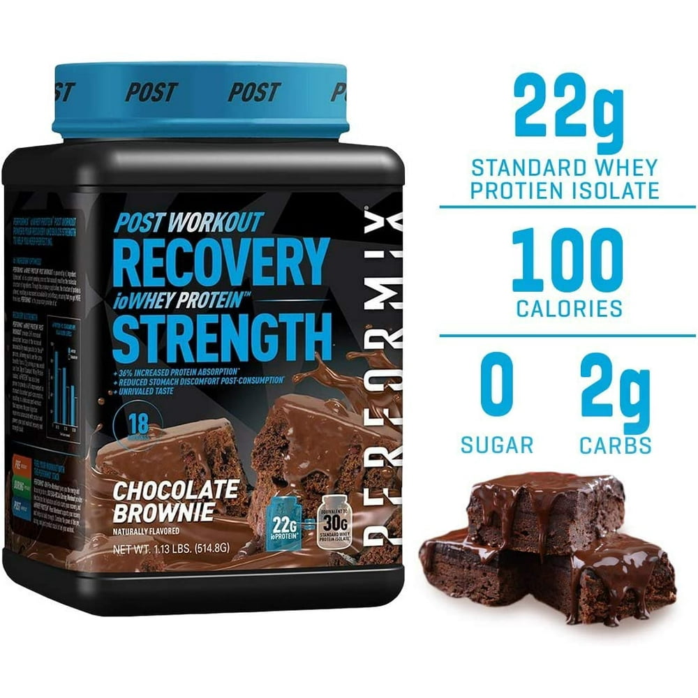 Performix BCAA & Whey Protein Supplements, Chocolate brownie, 28.6 g, 18.08 oz