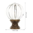 thumbnail image 2 of Shisuyan Lamp Finial Glass Ball Design Light Knob Decor Lamp Finials Cap Lamp Decoration, 2 of 8