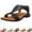 28# Black, variant on Womens Orthopedic Sandals Non Slip Slip on Arch Support Summer Flat Sandals Wide Width Sneakers 2026 Beach Vacation Orthopedic Shoes,Watermelon Red,36