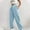 Light Blue, variant on Summer Saving Clearance AXXD Brown Sweatpants for Women Clearance $5.00 Summer Joggers Hiking Solid Color Elastic Waist Close Slant Pocket Sweatpants Trousers Mother's Day