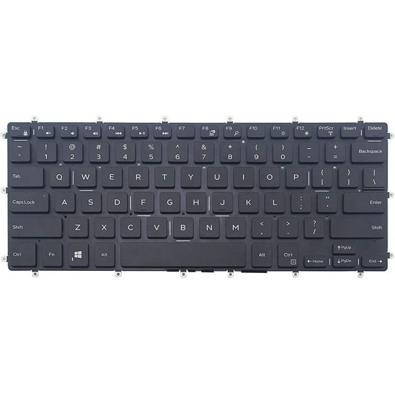 New US Black English Backlit Laptop Keyboard (Without palmrest) Replacement for Dell Inspiron 3480 3481 3482 3490 3493 7472 Light Backlight