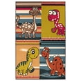 thumbnail image 2 of BNM Dinoventure Kids Washable Indoor Area Rug, 8' x 10', Black, 2 of 5