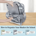 thumbnail image 3 of Mochila Transparente De Pvc Impermeable Escolar De Viaje Xtellar Gris, 3 of 3
