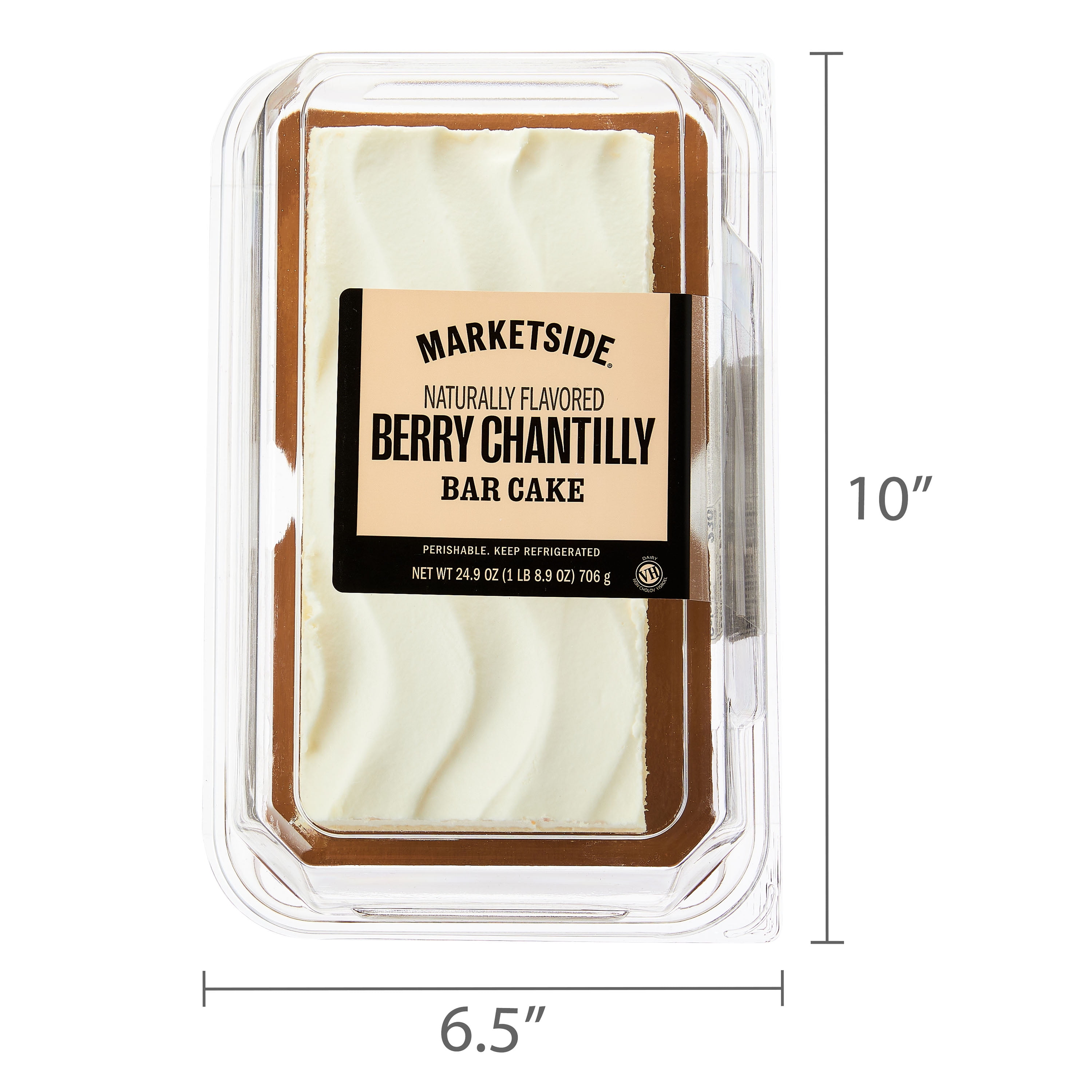 Marketside Chantilly and Berries Bar Cake, 24.9 oz