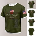 thumbnail image 3 of Men's USA 250 Years of Freedom Patriotic T-Shirt American Flag Casual Tee 250th Anniversary Shirt, 3 of 5