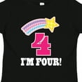 thumbnail image 4 of Inktastic 4th Birthday 4 Year Old Girls Rainbow Star Girls Toddler T-Shirt, 4 of 5