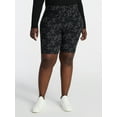 thumbnail image 5 of Terra & Sky Women's Plus Size Bike Shorts with Pocket, Sizes 0X-5X, 5 of 5
