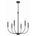 thumbnail image 2 of Craftmade - Traci 6 Light 31.25 in. Flat Black Finish Chandelier, 2 of 6