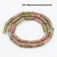 thumbnail image 3 of 56-60pcs Natural Unakite Beads Strands Jasper Gemstone Cylindrical Beads Loose Beads Tube Energy Stone for Jewelry Making DIY Crafts, 3 of 5