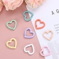 thumbnail image 5 of Uxcell Heart Shaped Hook Clip [15 Pack] - Keychain Clip Spring Snap Hook [Light Green/Aluminum Alloy], 5 of 6