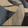 thumbnail image 3 of Allstar Blue Carved Circles Modern Abstract Geometric Area Rug (5' 2" x 7' 2"), 3 of 4