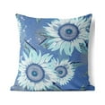 thumbnail image 5 of Sunny Blooms Throw Pillow in Blue 16x16, 5 of 5