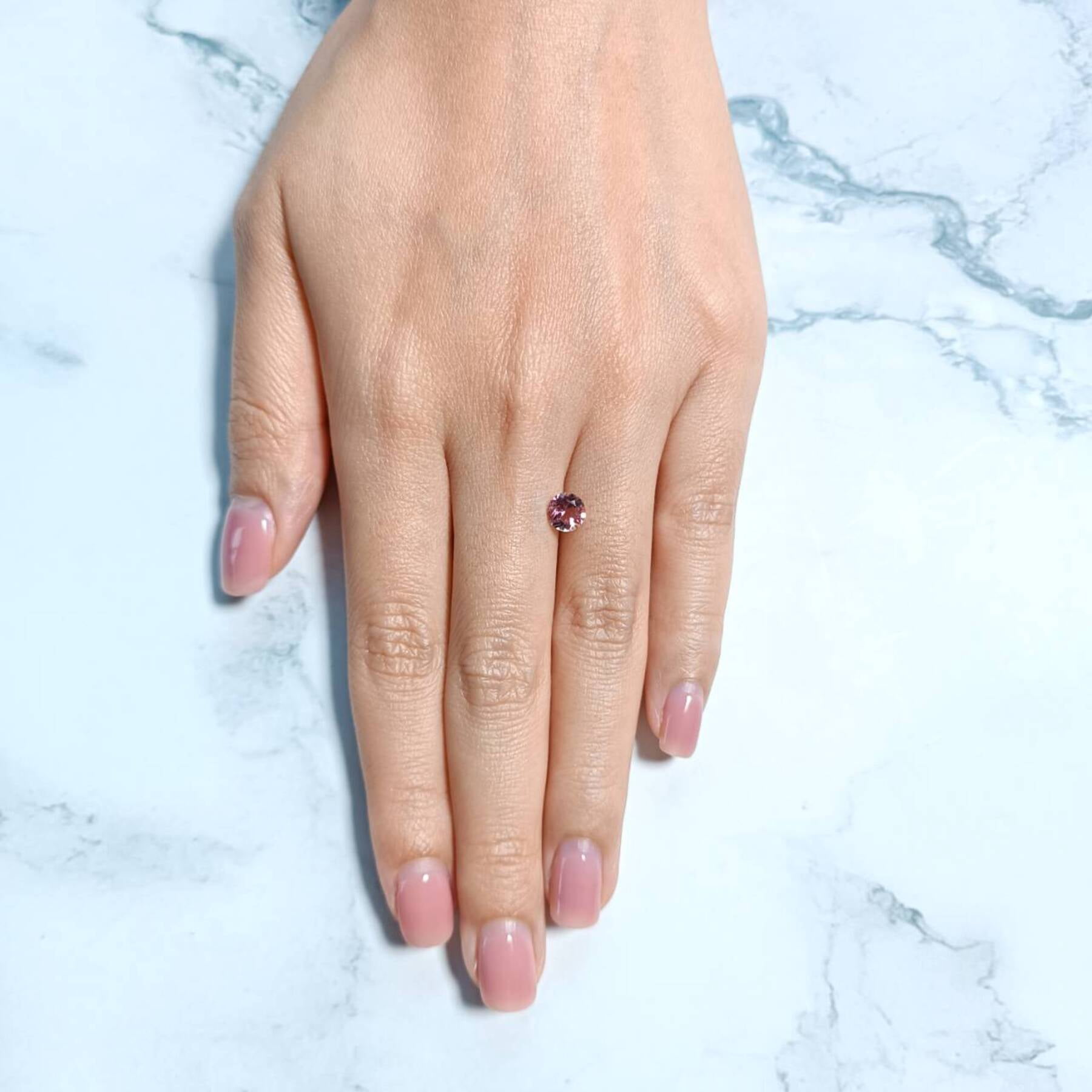 Certified Natural 1 Carat Pink Tourmaline Round Shape Brilliant Cut 6 mm Loose Gemstone October Birthstone