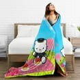 thumbnail image 4 of Hello Kitty Throw Blanket, Cozy Flannel Blankets For Boys Girls, Super Soft Warm Blanket For Couch Sofa Bed, 4 of 9