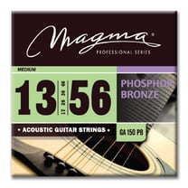 Magma Acoustic Guitar Strings Medium Gauge Phosphor Bronze Set, .013 - .056 (GA150PB)