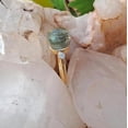 thumbnail image 4 of Green Amethyst Inspired Ring With Two Moissanite 925 Sterling Silver Engagement Rings Green Gemstone Cushion Checkerboard Cut 10mm Ring For Womens, 4 of 6