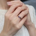 thumbnail image 2 of Ahansh Jewels Amethyst Oval Ring for Mother's Day Gift or Daily Wear 925 Sterling Silver, 2 of 5