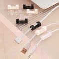 thumbnail image 3 of Injueey 2019 20 piezas Clips de almacenamiento de cables organizador de hebillas carcasa de Cable de seguridad herramienta de acabado de línea de datos Almacenamiento y organización del hogar negro Injueey JJ16141-01B, 3 of 6