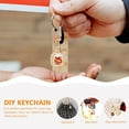 thumbnail image 3 of 3Pcs Lucky Cat Keychain Cartoon Animal Keyring Lucky Charm Key Chain Ornament Student Charm, 3 of 5