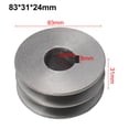 thumbnail image 2 of V-Belt pulley A Type Double Slot Pulley Motor Cast Iron Dia Power Tool Accessory, 2 of 8