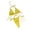 Yellow, variant on Ladies Swimsuits 2 Piece,Women Halter String Bikini Set Summer Thong Cheeky Two Piece Swimsuits Solid Color Bathing Swimwear,Yellow,S