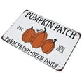 thumbnail image 3 of Metal Tin Sign Welcome to Our Pumpkin Patch Farmhouse Tin Sign Metal Aluminum Sign Vintage Wall Decor Retro Poster for Bars Restaurants Cafes Pubs Home Decoration 12"x16", 3 of 5
