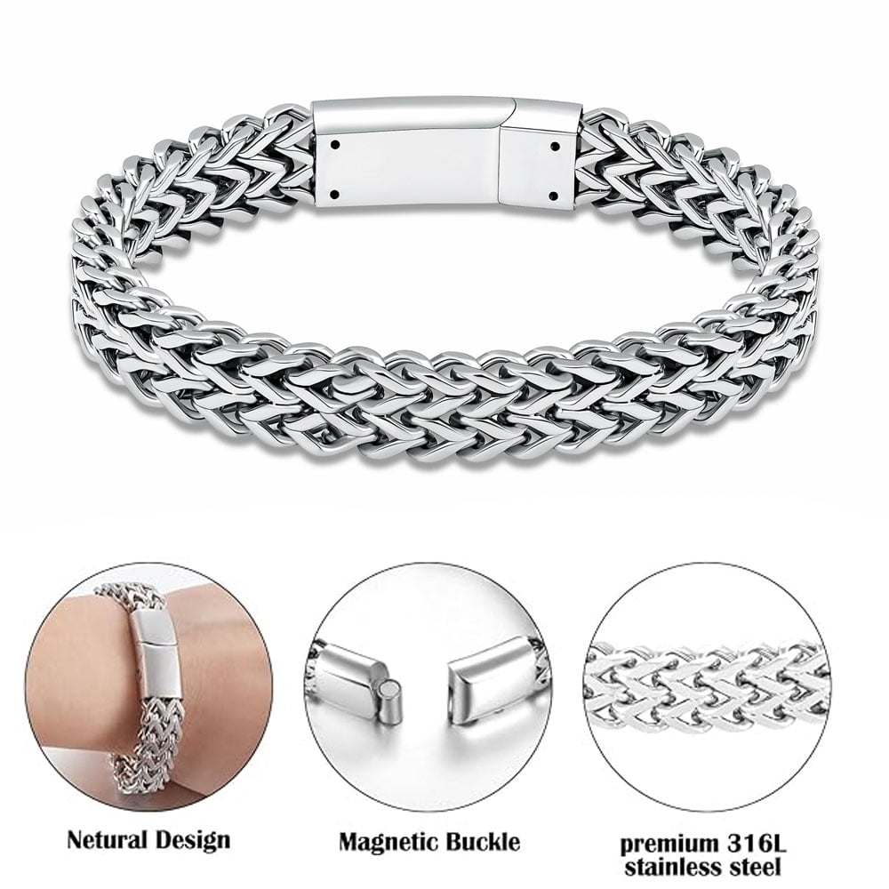 Cremation Bracelet for Ashes for Men Women- Stainless Steel  Urn Bracelet Keepsake Ash Holder Cremation Memorial Jewelry