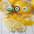 thumbnail image 2 of Organic Way Dried Lemon Peel Cut & Sifted (Citrus limon) - European Wild-Harvest | Organic & Kosher Certified | Vegan, Non GMO & Gluten Free | USDA Certified | Origin - Albania (1LBS / 16Oz), 2 of 6