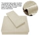 thumbnail image 4 of Juego de cama de satén sintético liso de 20 x 40 pulgadas x 2 fundas de almohada/colchón de cama de 78 x 80 pulgadas/108 x 102 pulgadas. Hoja, 4 of 8