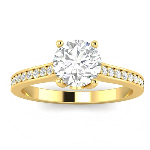 3/4ctw Diamond Engagement Ring in 10k Yellow Gold