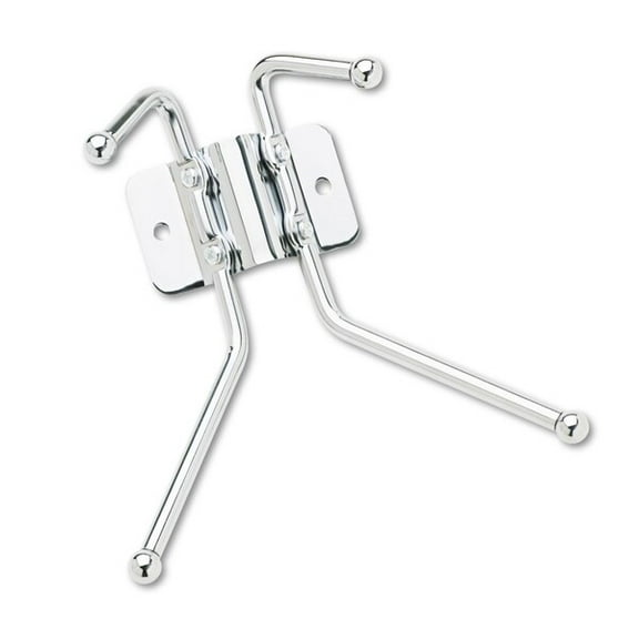 Safco Metal Wall Rack,2 BallTipped DoubleHo 4160
