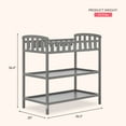thumbnail image 2 of Dream On Me Emily Changing Table with Safety Rail for Infants, Steel Grey, Pine Wood, 2 of 6