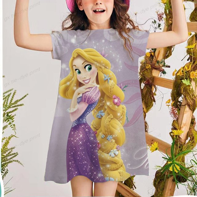 2022 verano bebé sirena princesa vestido hermosa moda niñas princesa vestidos A-Line niños ropa suave chico ropa Dress5T heqiyong CONDUJO