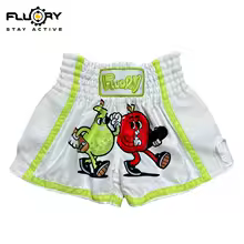 apple printed, variant on Kids Muay Thai Shorts Boxing Shorts Cute Thinds Print Free Combat Mixed Martial Arts Boxing Training Match Pants