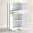 thumbnail image 3 of HOMCOM 50.5" Kitchen Pantry Storage Cabinet with Doors and Adjustable Shelf, 3 of 10