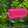 thumbnail image 3 of Aquarium Fish Tunnel Decoration, Hideout Tube Toy for Betta Shrimp Aquatic Habitat Ornament Resin Hollow Cave Shelter Underwater Landscape Accessory Decor Piece Gift_Hot Pink, 3 of 5