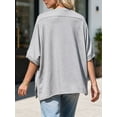 thumbnail image 6 of Summer Short Sleeve Oversize Solid Color T Shirt Women Loose Tops, 6 of 7