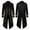 Black, variant on Tejiojio Winter Halloween Men's Costume Men's Mid Length Retro Tuxedo Costume