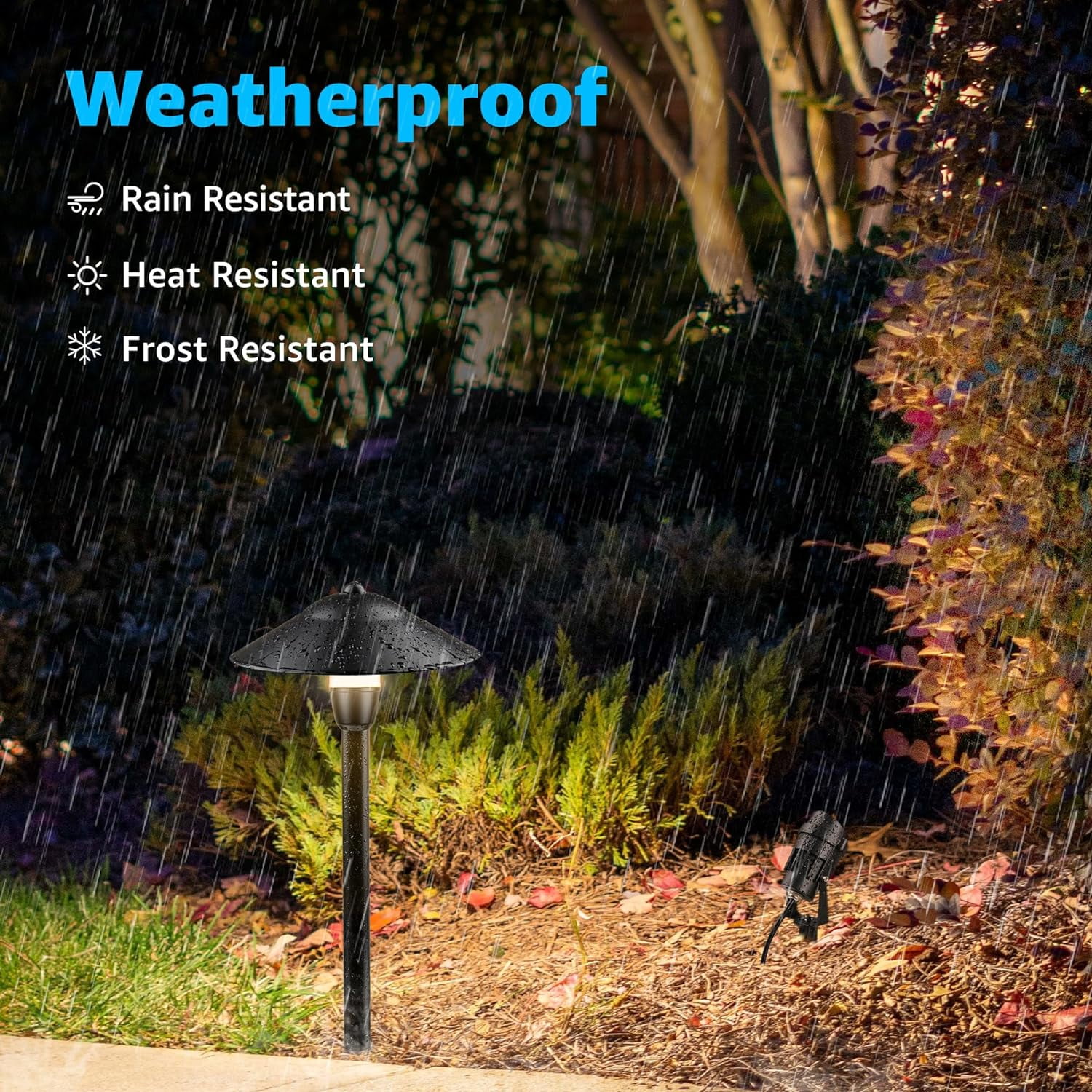 SUNVIE LED Landscape Lighting Low Voltage Pathway Lights 12V Aluminum Light Kits with Stake Waterproof for Walkway Yard Patio Decor, 12 pack