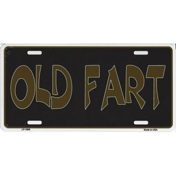 Old Fart Metal License Plate